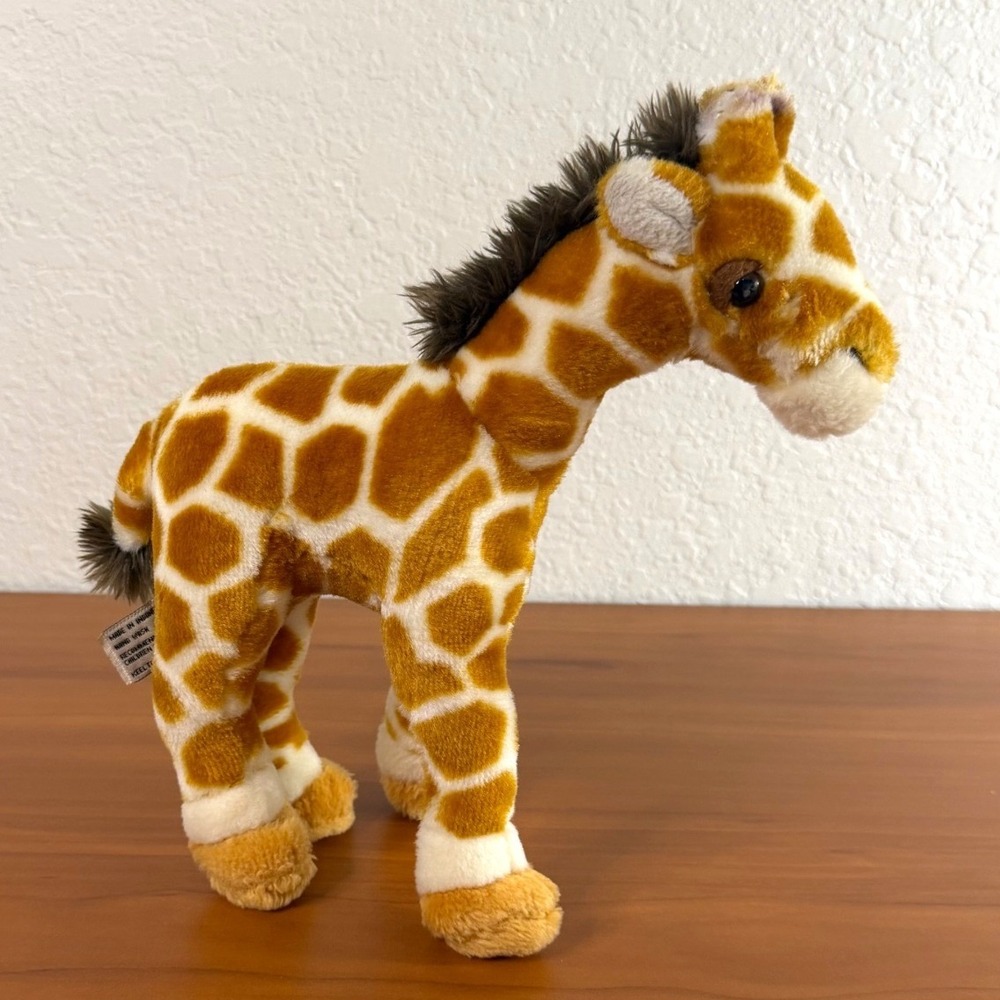 Keel Toys Giraffe Plush Standing Stuffed Animal Tan Brown Spotted 10 Inch